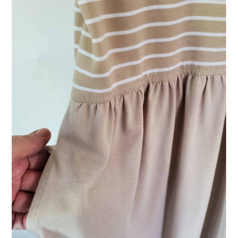 Womens Midi Dress Size L Pockets Short Sleeves Pullover Cottagecore Peasant Boho - Picture 4 of 14